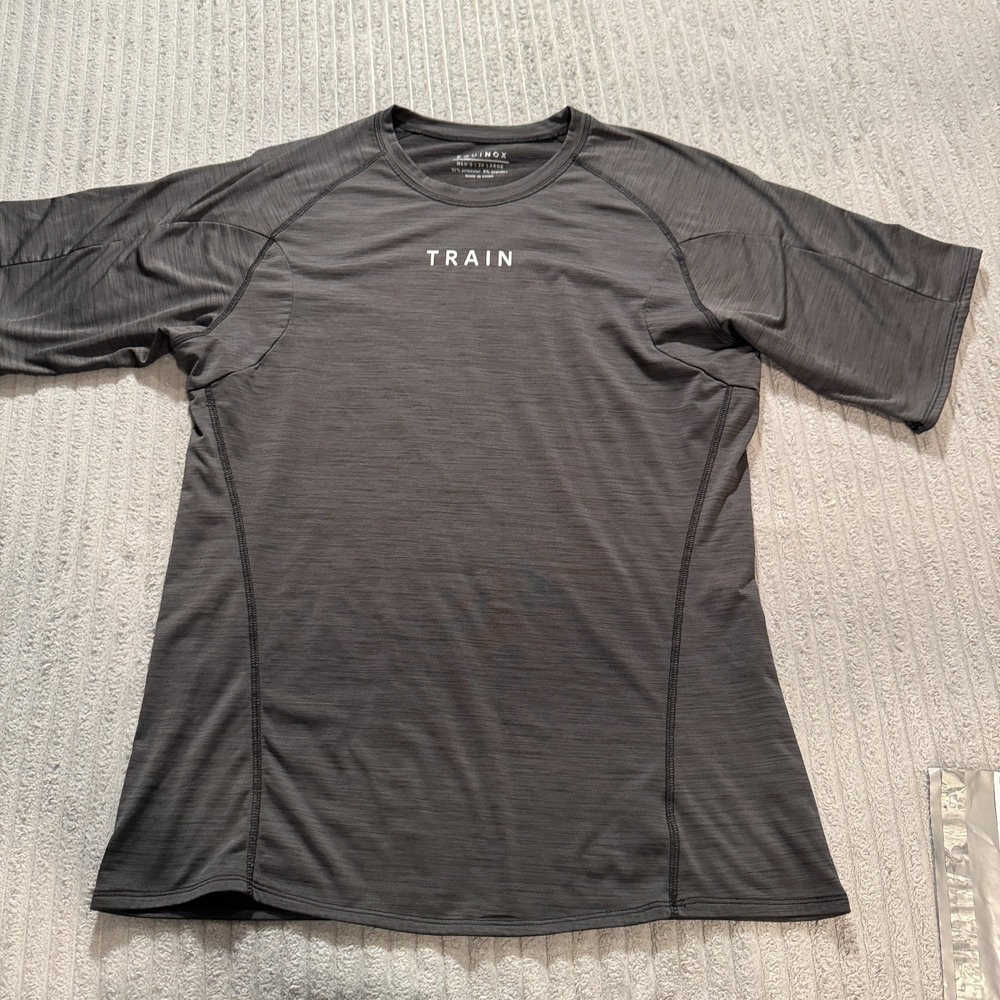 Equinox Shirt Mens 2XL Gray Coach Tee Personal Training Gym Performance Adult